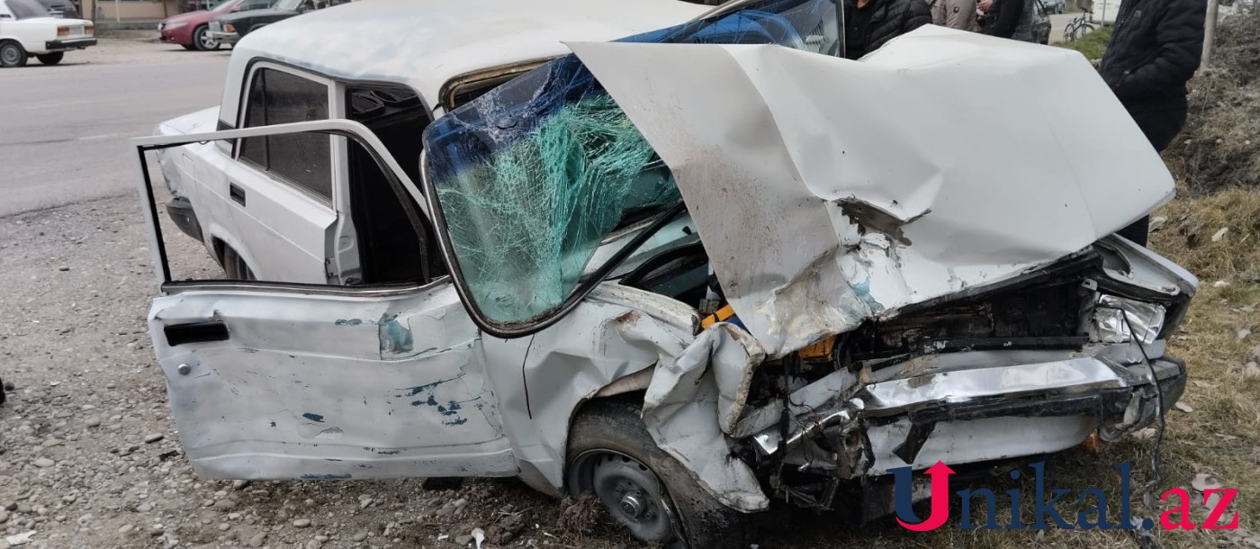 Xaçmazda avtomobillər toqquşdu, yaralılar var - FOTOLAR